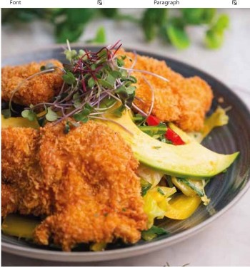 CRUNCHY FRIED CHICKEN SALAD